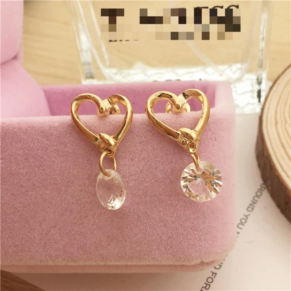 Earrings Hearts Women Bohemian Hoop Drop Cute Trendy Elegant Jewelry Accesories - Picture 5 of 7